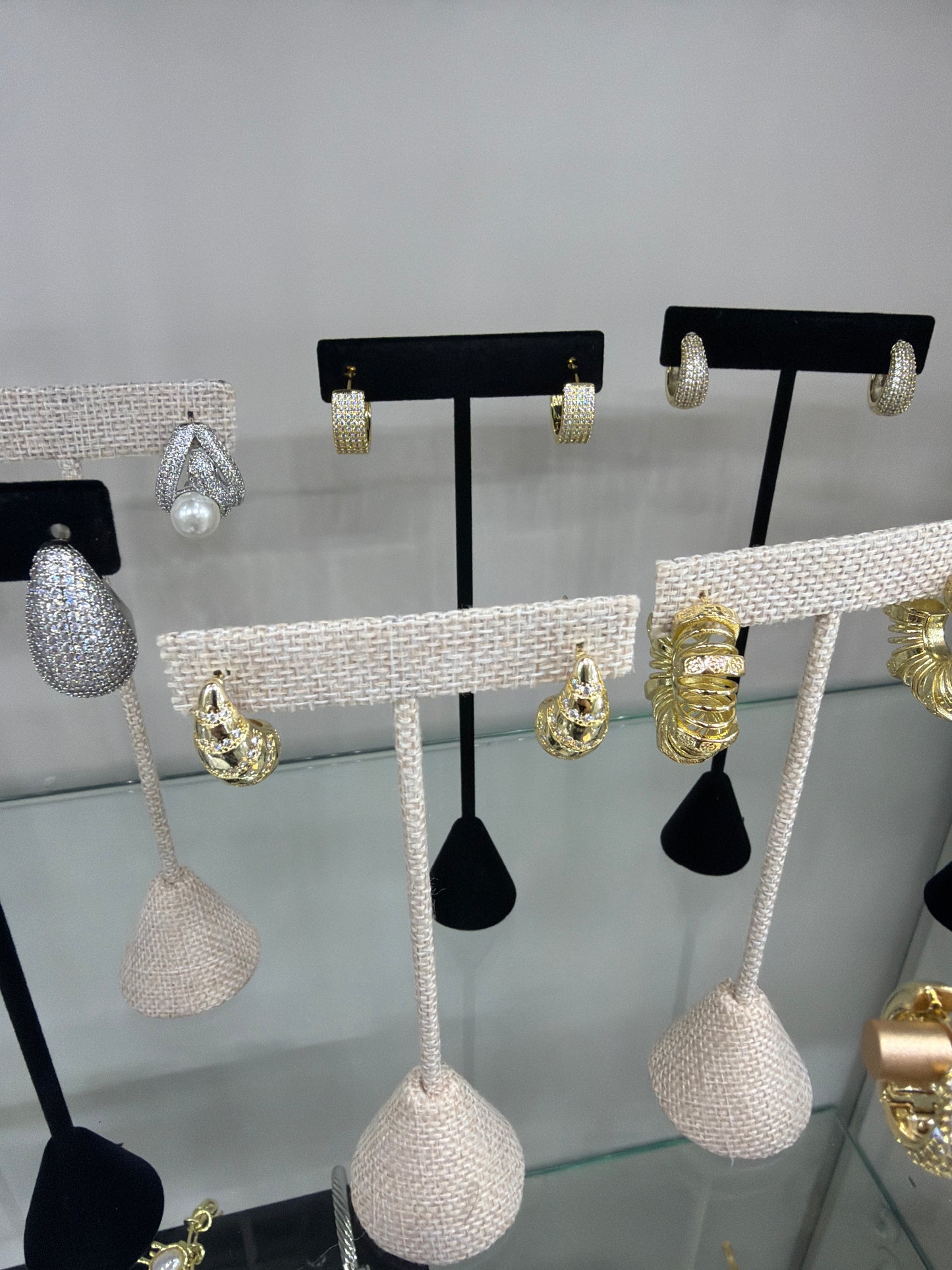 Fine jewelry Gold plated and silver plated earrings