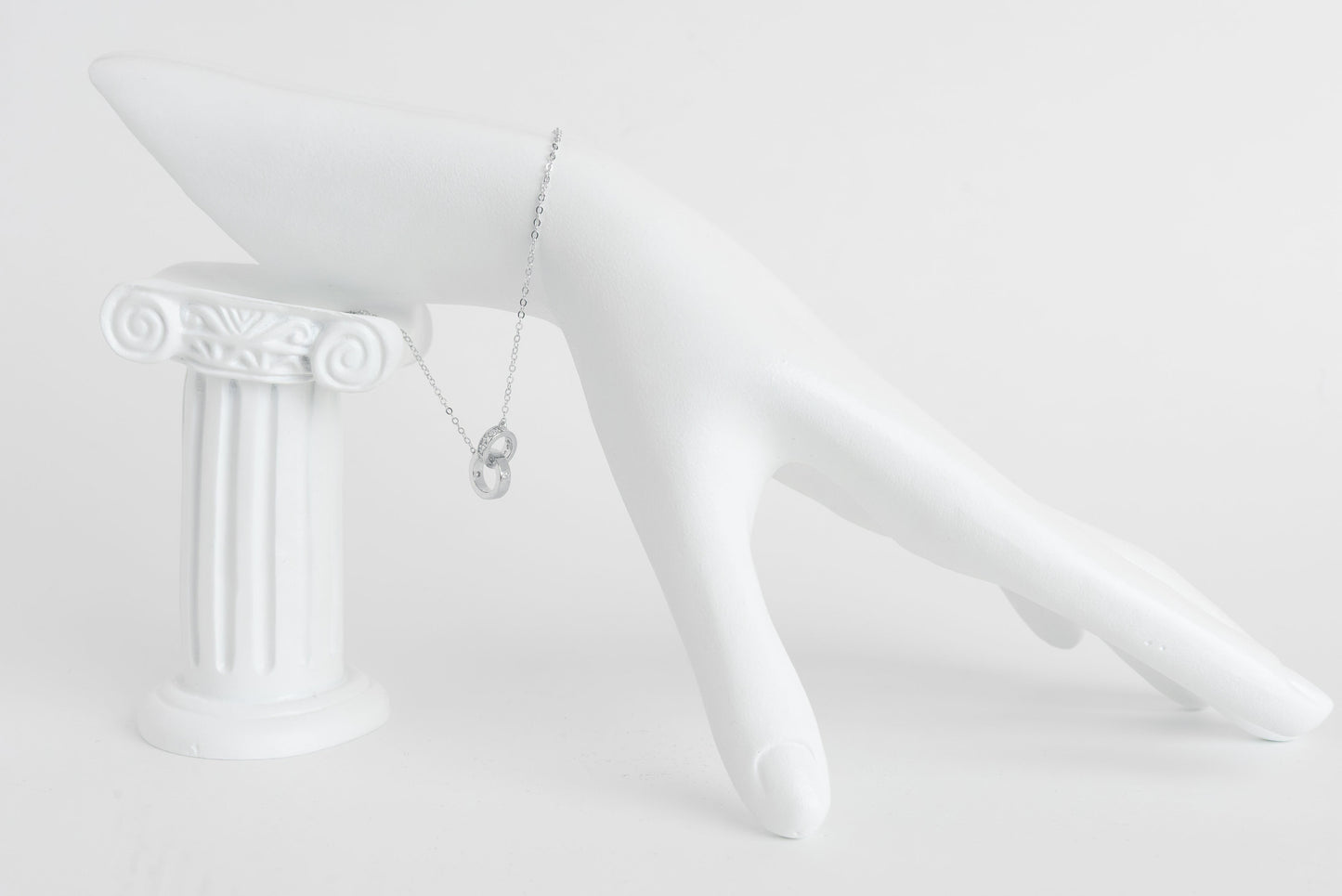 Italian Sterling Silver Bracelet Circle Silver Steering