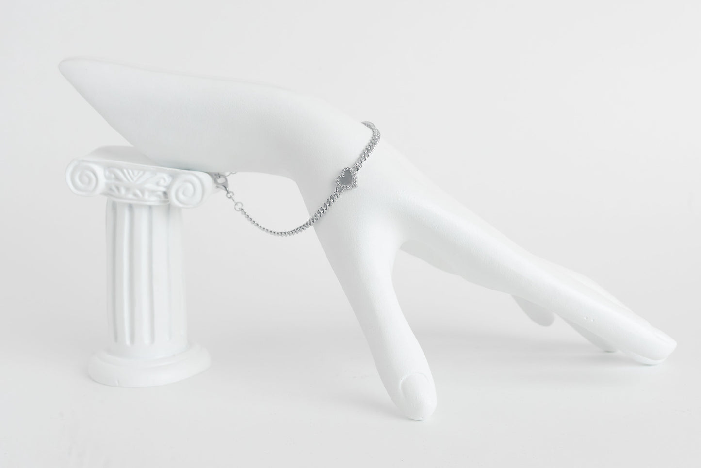 Italian Sterling Silver Love Bracelet Steel Steering