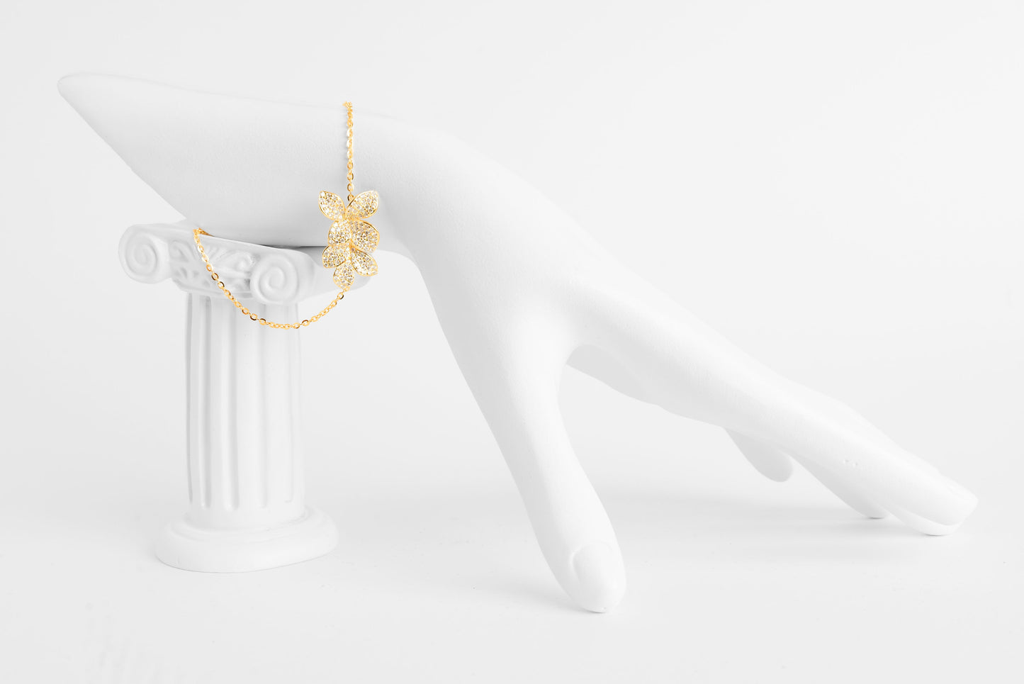 Bracelet Sterling Italian Silver - Flowers shape