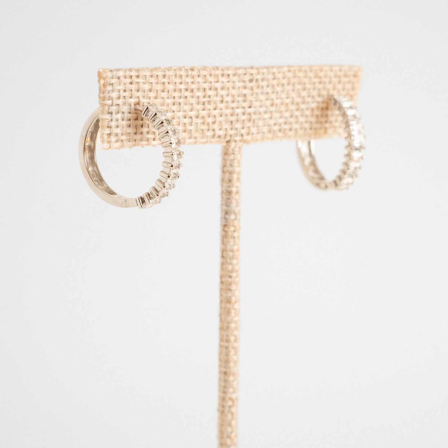 Italian Sterling Silver Gold Earring