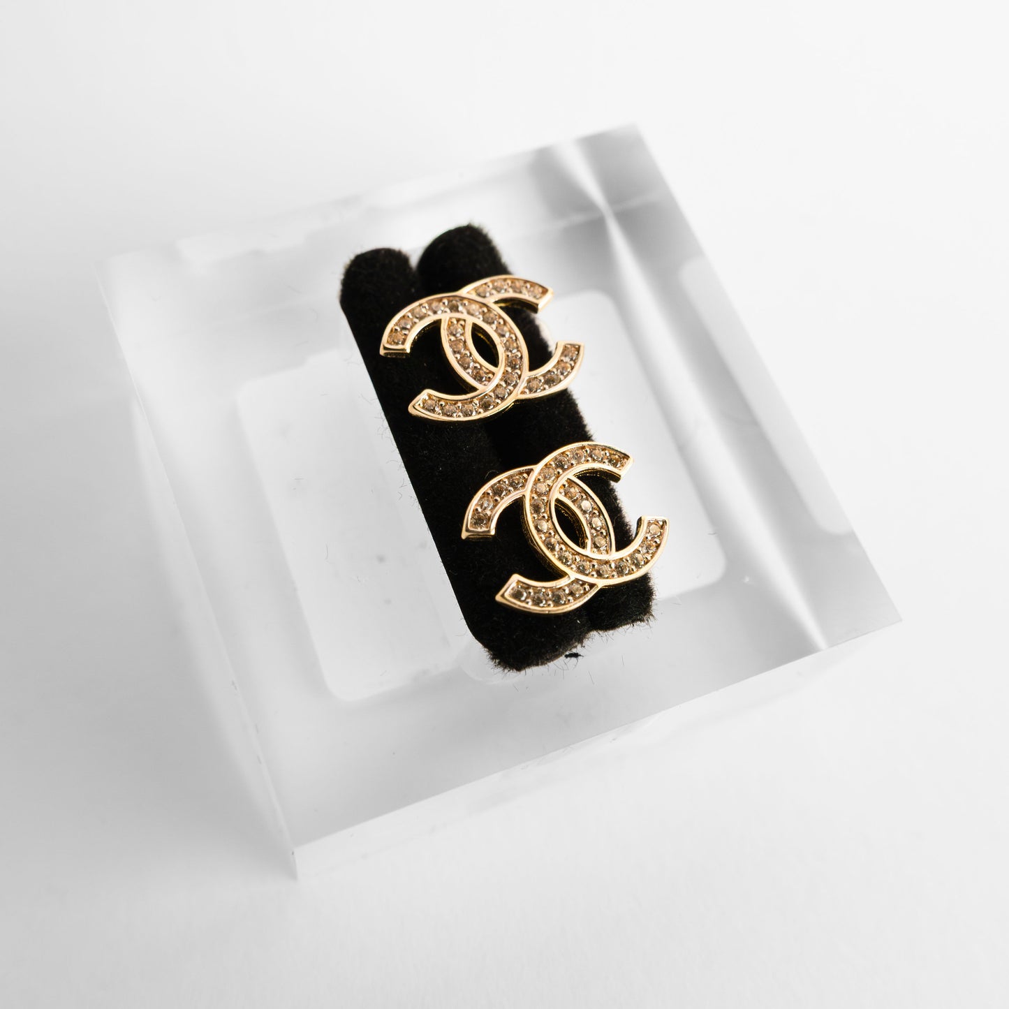 14K Gold Channel Large Earrings Gold