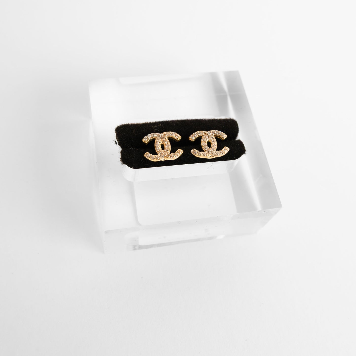 14K Gold Mini Channel Earrings Gold