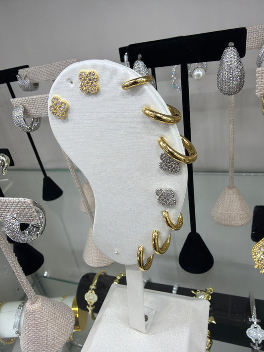 Fine jewelry gold plated earrings