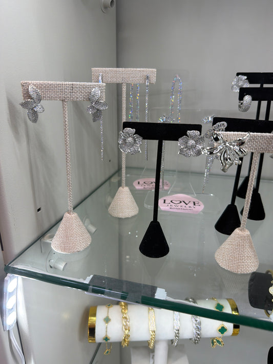 Fine jewelry gold plated and silver plated earrings