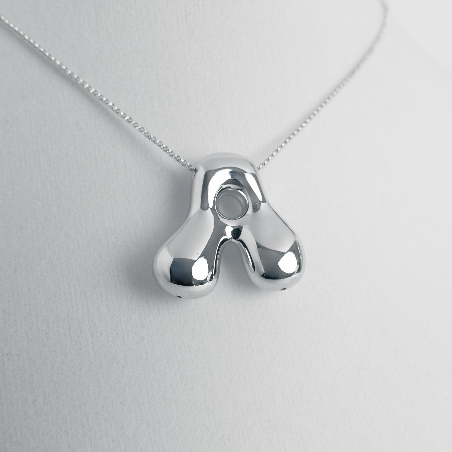 Necklace sterling silver- and Gold-Plated Letters pendant