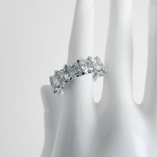 Italian Sterling Silver Ring Silver Steering