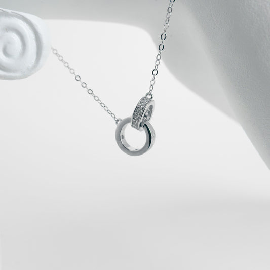 Italian Sterling Silver Bracelet Circle Silver Steering