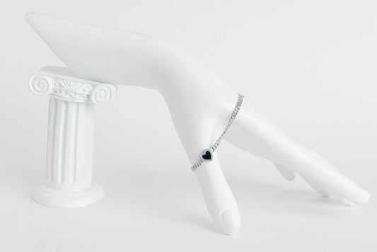 Italian Sterling Silver Love Bracelet Steel Steering