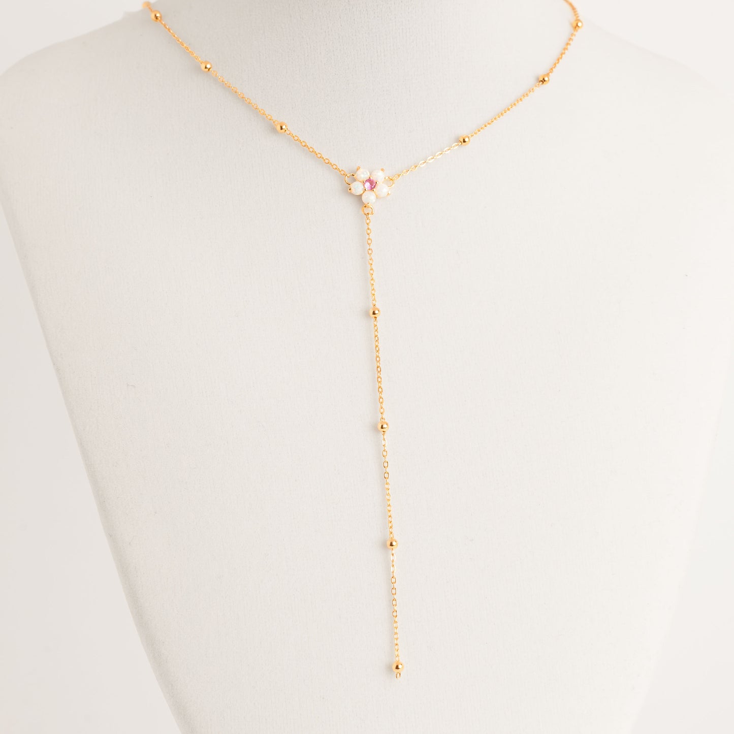 Italian Sterling Silver Gold Plated Flower Necklace Italian Silver