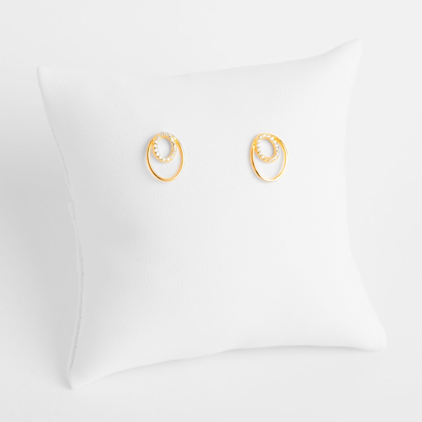 Earrings Italian Silver - 18kGold Plated