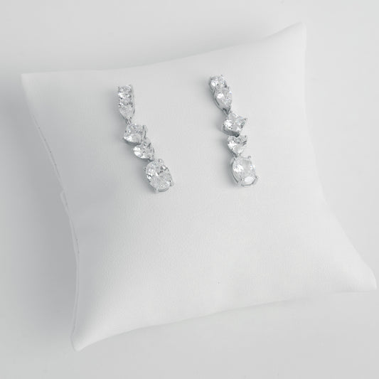 Earrings Italian Silver - Sparkling