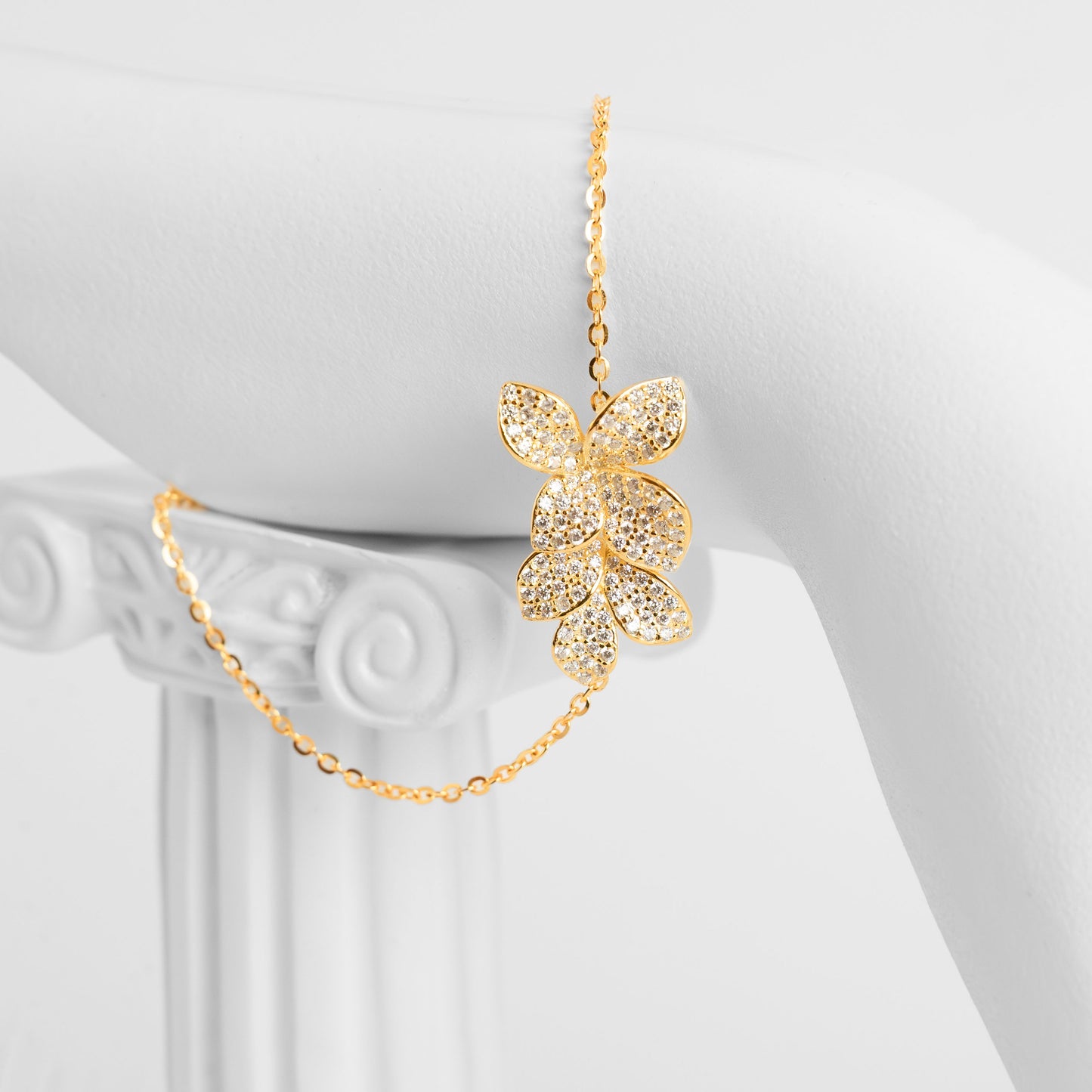 Bracelet Flowers sterling Italian silver