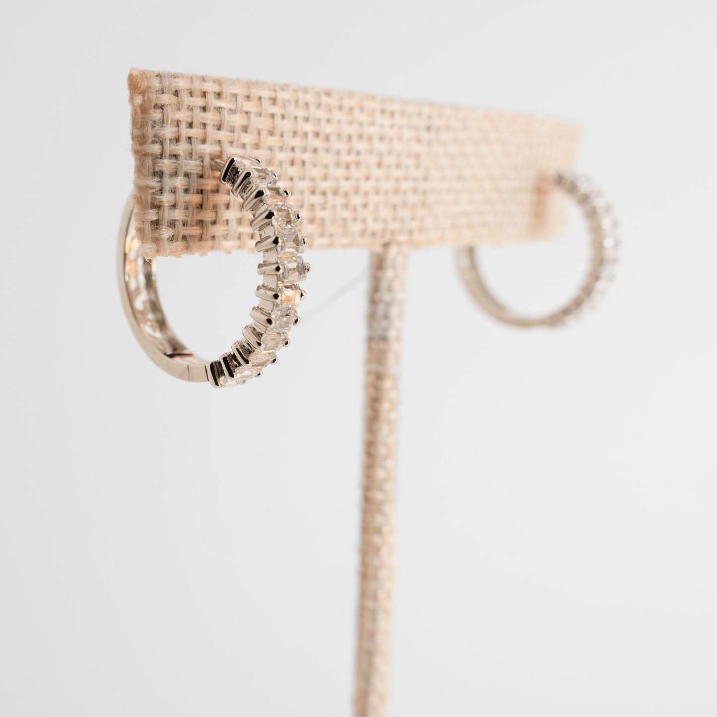 Italian Sterling Silver Gold Earring