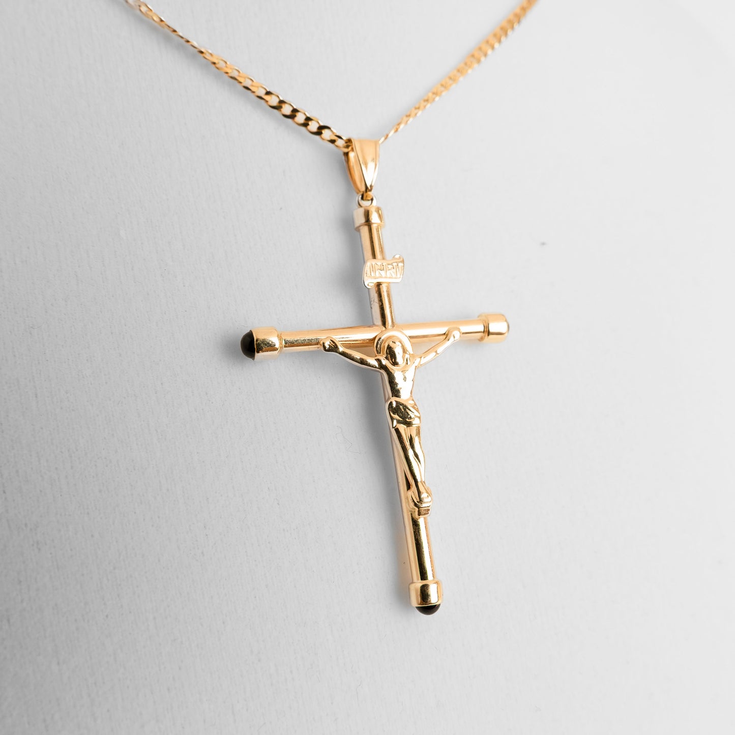 14K Gold Necklace Cross