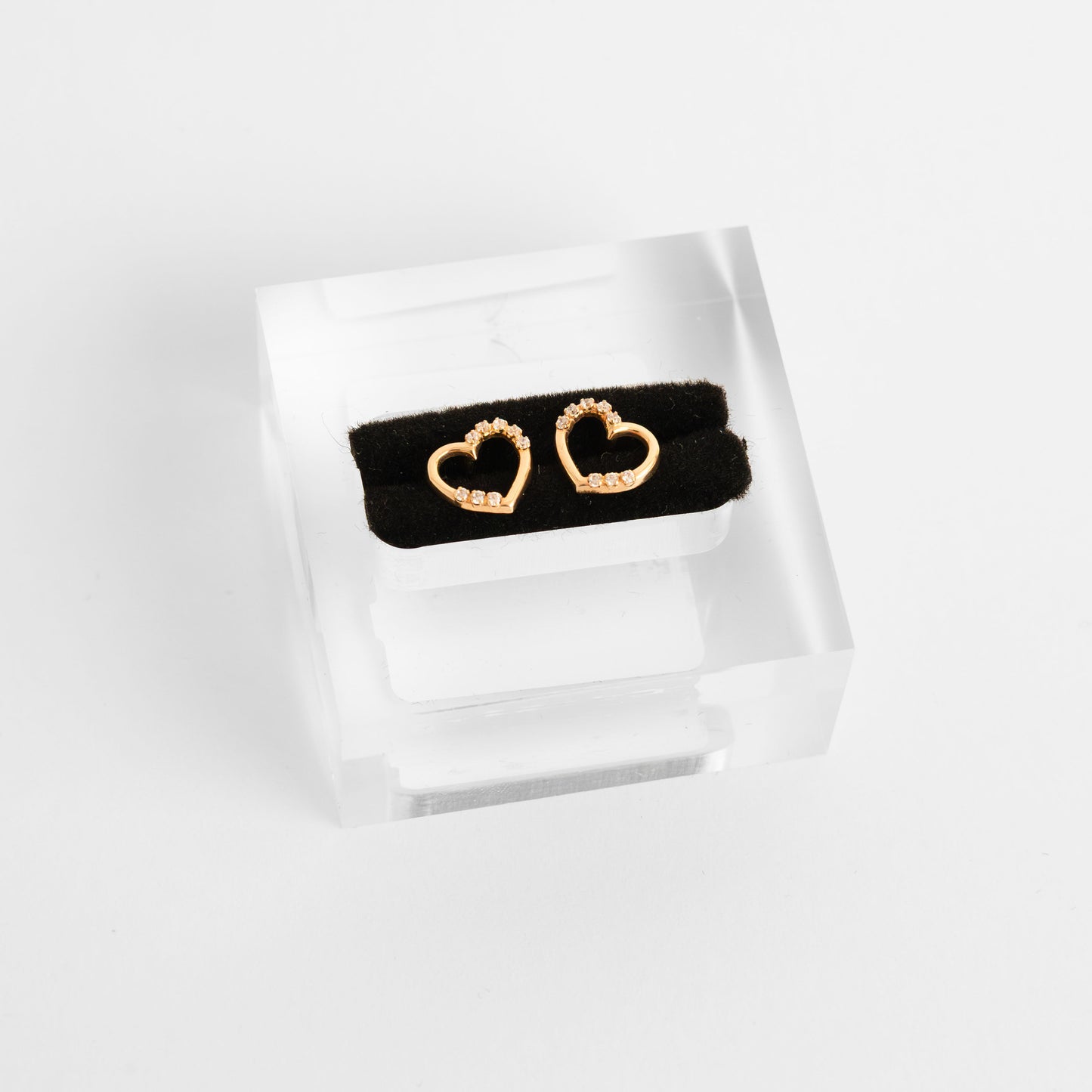 14k Gold Love Earring Small