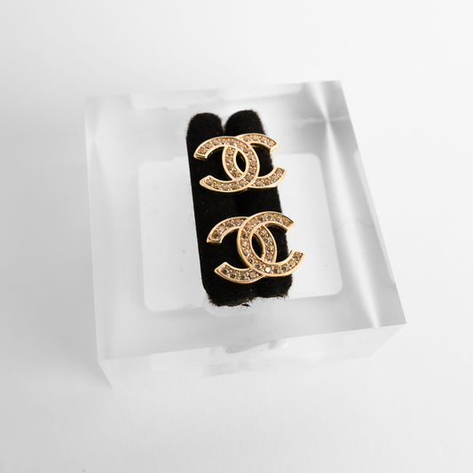 14k Gold Channel Large Earrings Gold