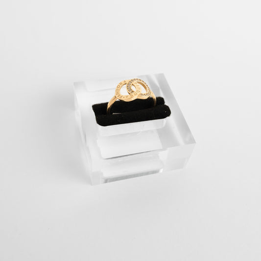 10k Gold ring Pandora logo branded