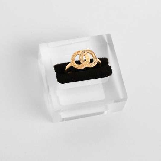 10k Gold ring Pandora logo branded