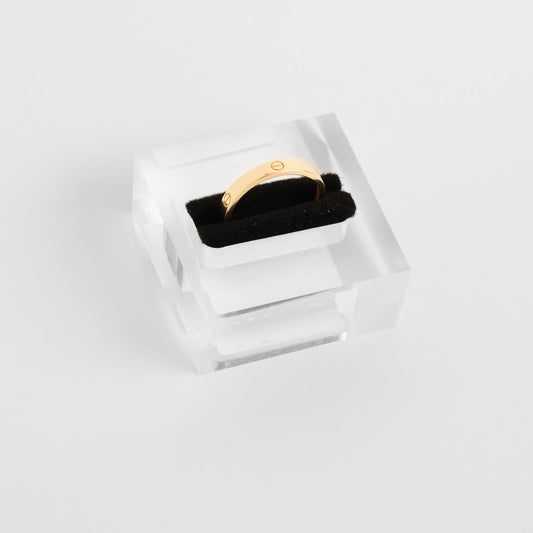 14k Gold ring cartier logo branded