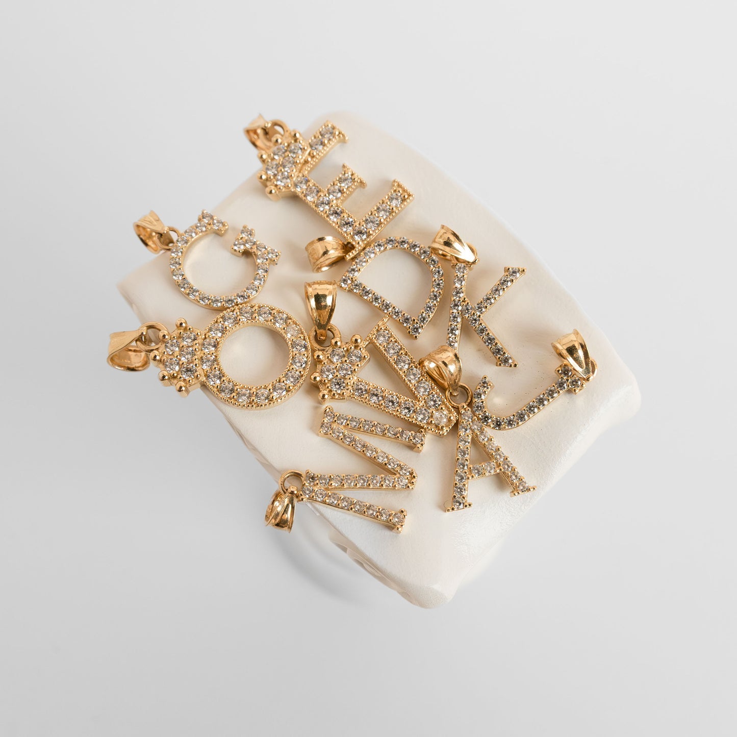 14k Gold Letters Charm