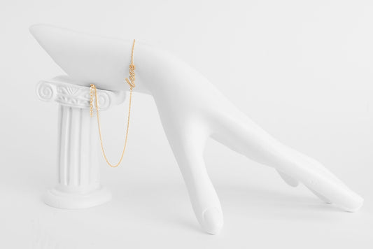 14k Gold choker Love shape